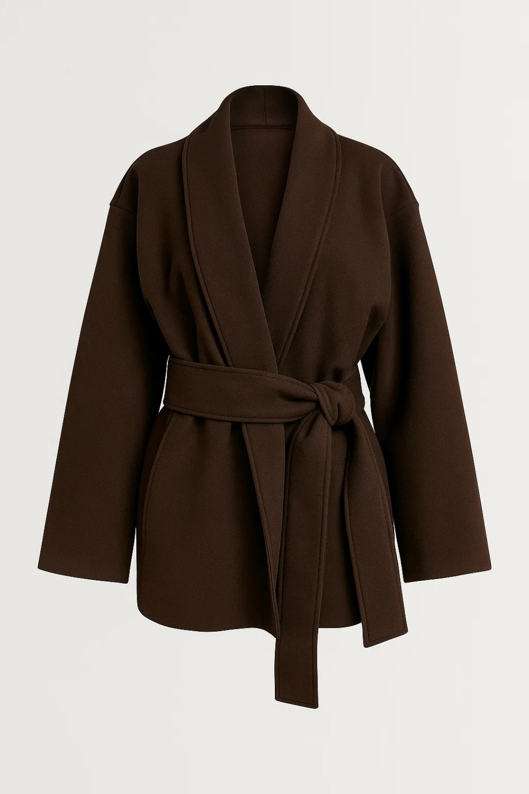 Wrap Coat Women | Kort kimonostil | Minimalistisk och elegant