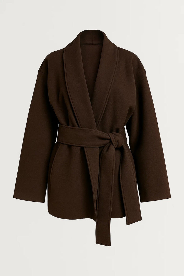 Wrap Coat Women | Kort kimonostil | Minimalistisk och elegant