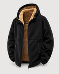 Fodrad fleecejacka dam med huva | Teddyfoder | Oversize
