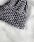 Mössa dam i chenille | Mjuk ribbstickad mössa